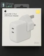 شارژر اصلی اپل 35 وات دو پورت USB-C
